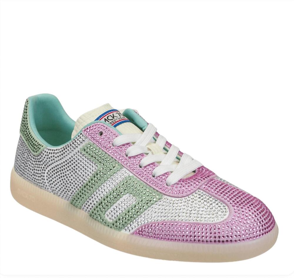 NEW BACK 70 women's sirio 2506 sneakers in pink light green